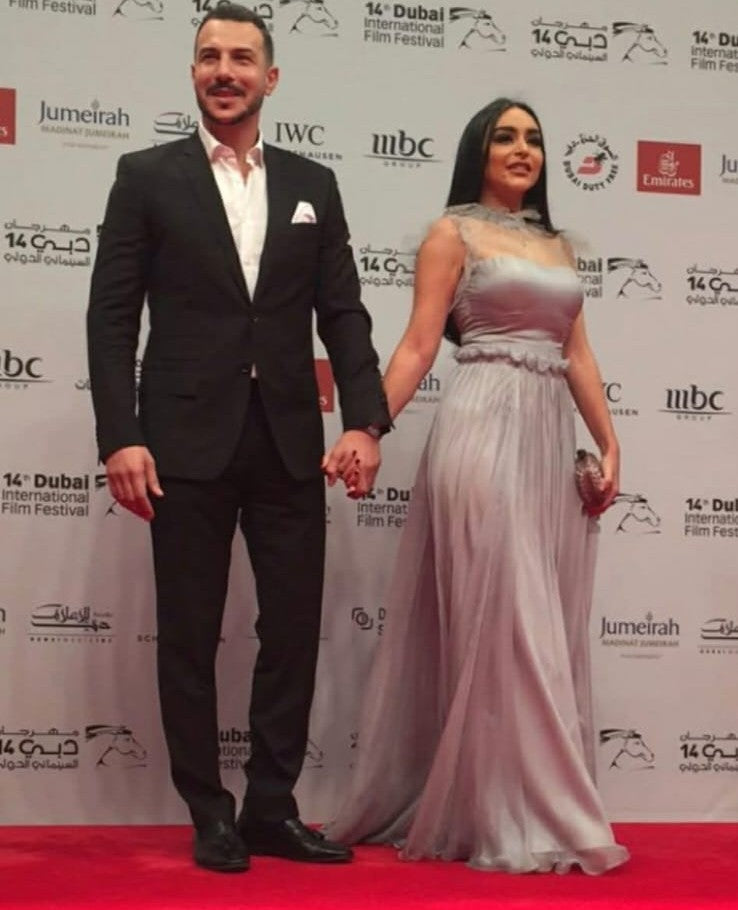 Nahid Zaidan with her Husand Bassel  Khaiat
