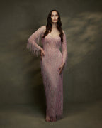 Tulle tassels gown with inside corset - 1