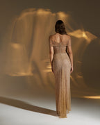Handmade Embroidered Tulle Gown